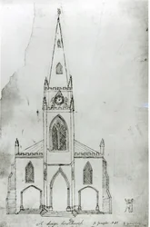 Um projeto para uma igreja, 1821 (tinta no papel)